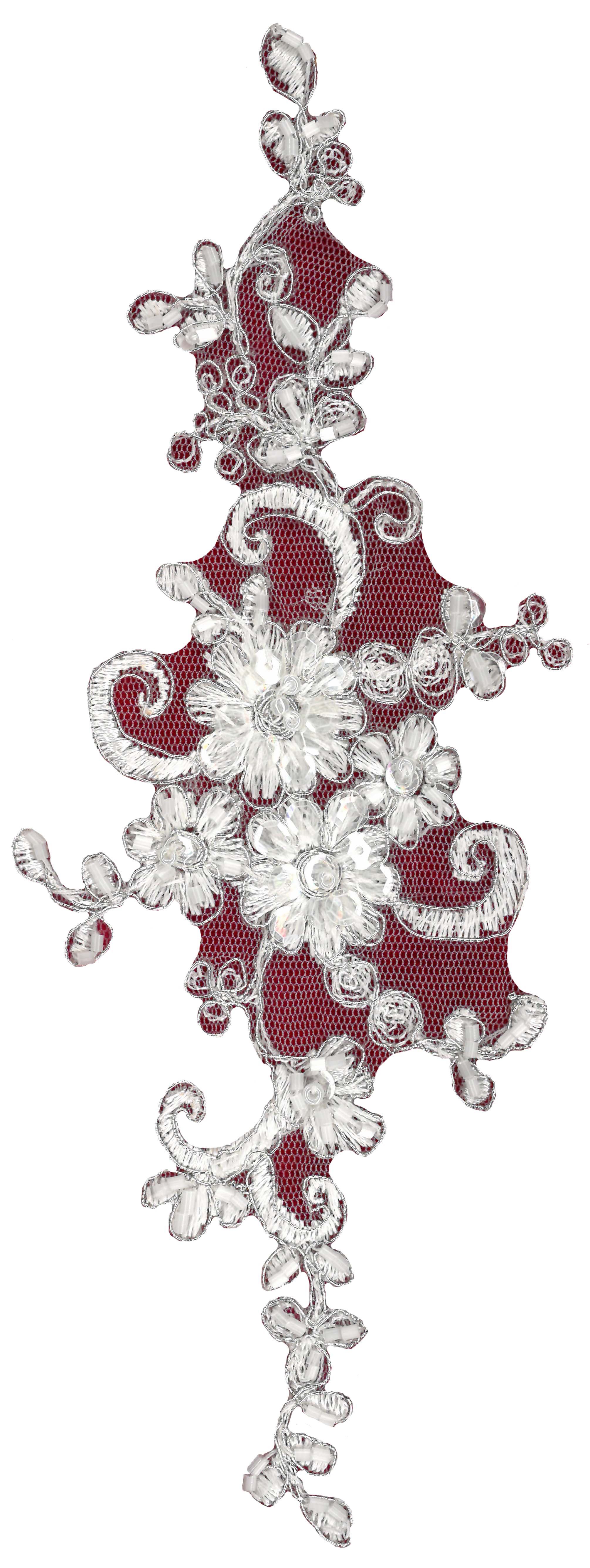 BEADED MOTIF - WHITE